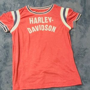 Woman harley davidson top